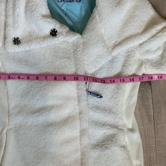 Anthropologie Pure + Good Warm and Cozy Fleece Sherpa Moto Jacket SZ S - Picture 11 of 15